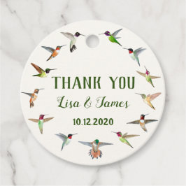 Hummingbird Bröllop Gåvor Etiketter