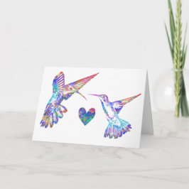 Hummingbird Bröllop-kort Kort