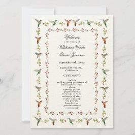 Hummingbird Bröllopsprogram