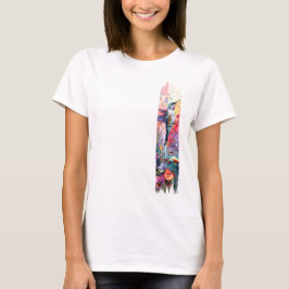 Hummingbird Brushstroke-färg T Shirt