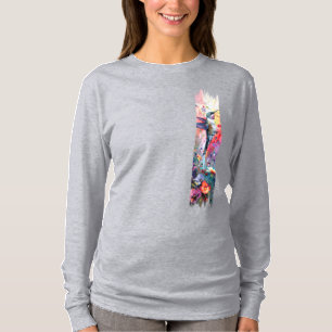 Hummingbird Brushstroke-färg T Shirt
