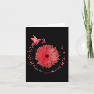 Hummingbird Burgundy Solros Brain Aneurysm Awar Kort