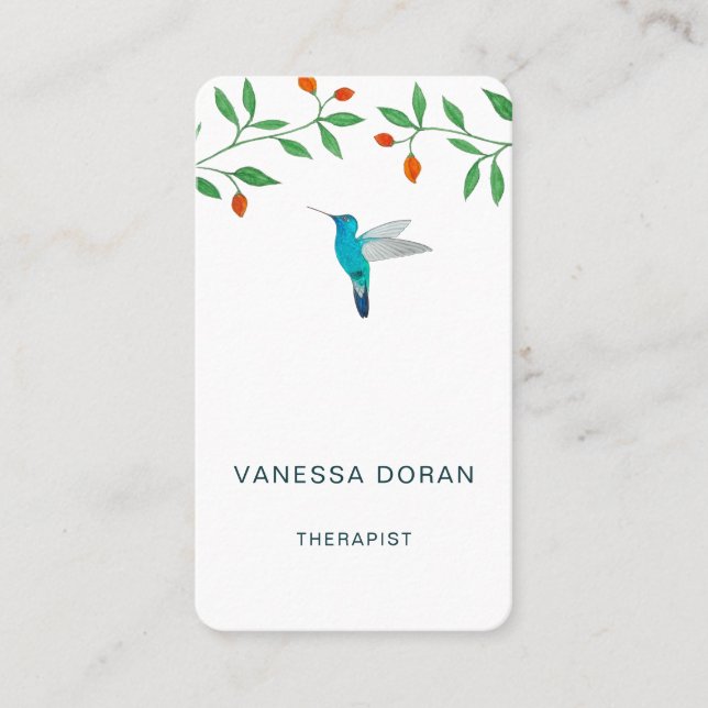 Hummingbird  Business Card Visitkort (Framsida)
