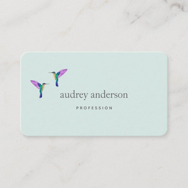 Hummingbird Business Card Visitkort (Framsida)