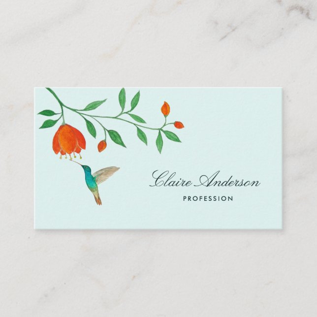 Hummingbird Business Card Visitkort (Framsida)