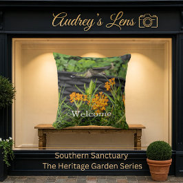 Hummingbird & Butterfly Weed Floral Garden Flag Kudde