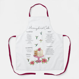Hummingbird Cake Recipe Apron