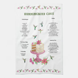 Hummingbird Cake Recipe Kitchen Towel Kökshandduk