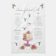 Hummingbird Cake Recipe Kitchen Towel