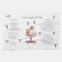 Hummingbird Cake Recipe Kitchen Towel