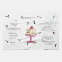 Hummingbird Cake Recipe Kitchen Towel Kökshandduk