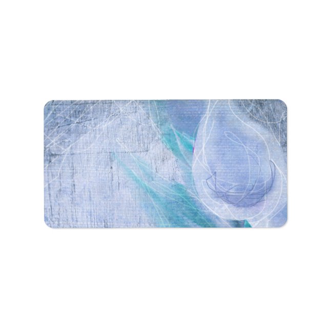 HUMMINGBIRD & CALLA LILY Skriv ut din egen etikett Adressetikett (Framsidan)