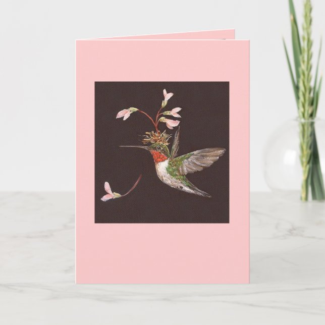 Hummingbird card, Ozzie Kort (Framsida)