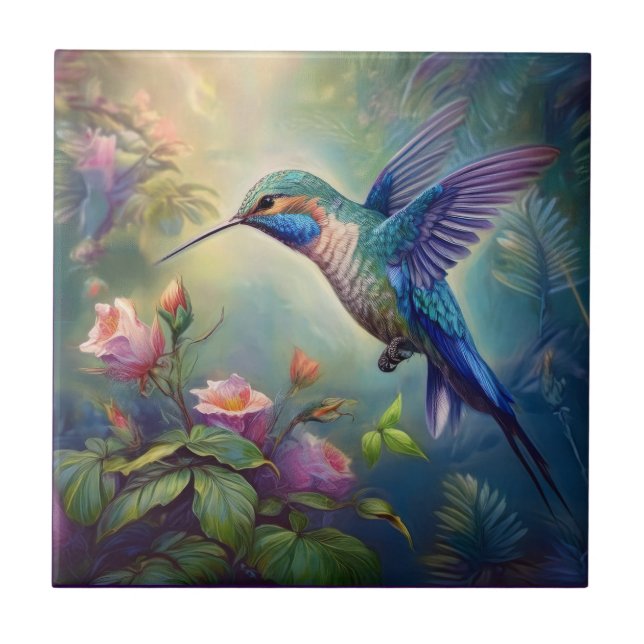 Hummingbird Ceramic Tile Kakelplatta (Framsidan)