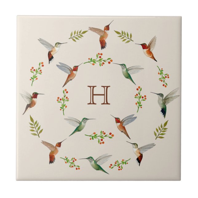 Hummingbird Ceramic Tile Kakelplatta (Framsidan)