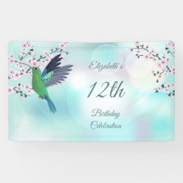 Hummingbird Cherry Blommar Girl's Birthday