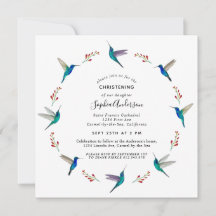 Hummingbird Christening