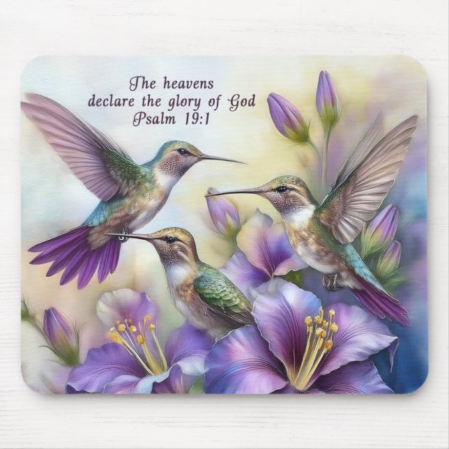 Hummingbird Christian Mousepad Musmatta (Framsidan)