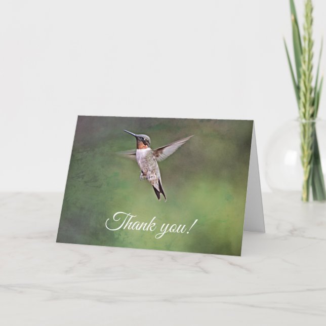 Hummingbird Christian Tack-kort Kort (Framsida)