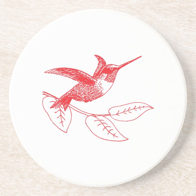 Hummingbird Coffee Mugg Underlägg (Framsidan)
