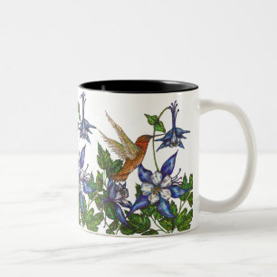 Hummingbird & Columbine Två-Tonad Mugg