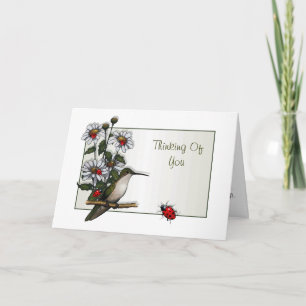 Hummingbird, Daisy, Ladybugs Kort