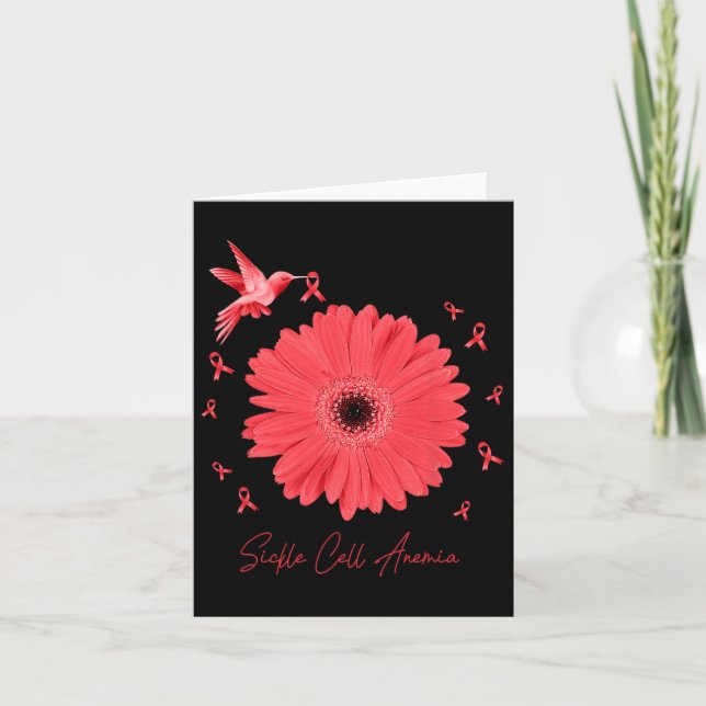 Hummingbird Daisy Lupus Warrior Kort (Framsida)