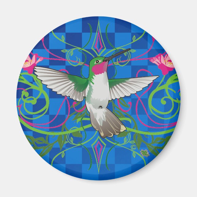 Hummingbird Decorative Magnet (Framsidan)