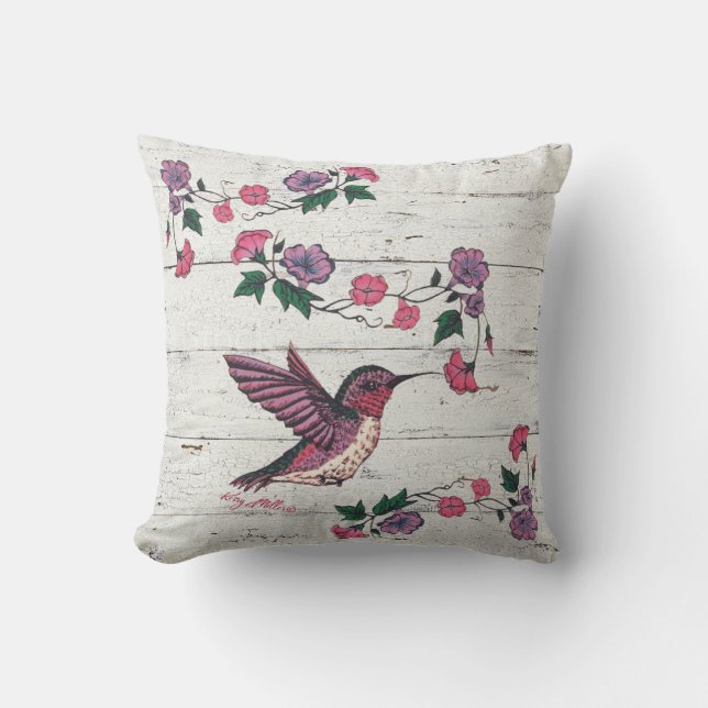 Hummingbird Dekorativ kudde (Framsida)