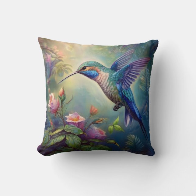 Hummingbird Dekorativ kudde (Framsida)