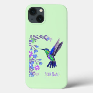 Hummingbird Design Botaniana Flowers Bird Älskare