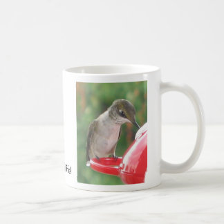 Hummingbird drink upp liv! kaffemugg