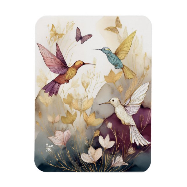 Hummingbird Earthtons Magnet (Vertikal)