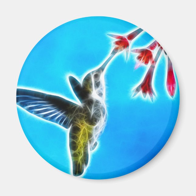 Hummingbird Eating Nectar Magnet (Framsidan)