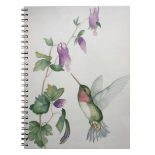 Hummingbird Elegant Wateroclor Notebook Anteckningsbok