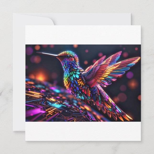 Hummingbird: En månatlig resa Inbjudningar (Framsida)