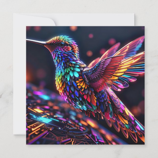 Hummingbird: En månatlig resa Julkort (Framsida)