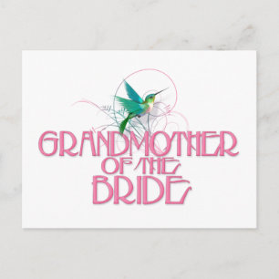 Hummingbird farmor of the Bride Vykort
