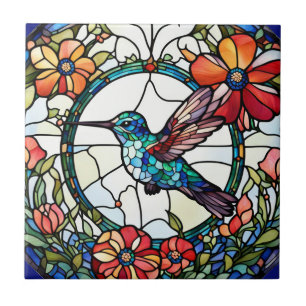 Hummingbird Faux - glasfågel Kakelplatta