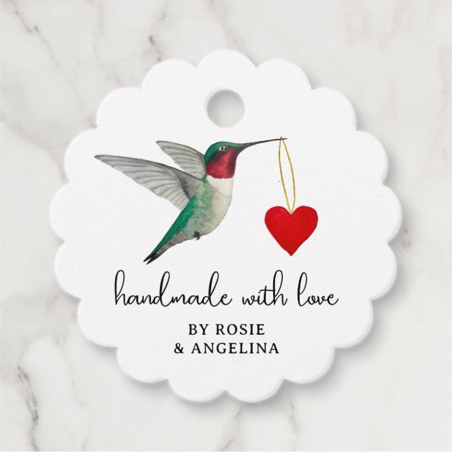 Hummingbird-favorittaggar Gåvor Etiketter (Framsida)