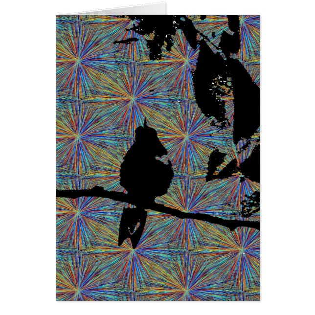 Hummingbird Fireworks Hälsningskort (Framsidan)