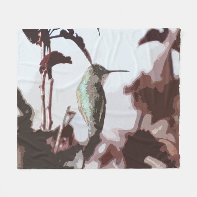 Hummingbird Fleece Blanket (Framsidan (Horisontell))