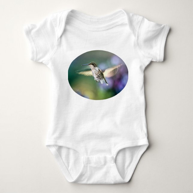 Hummingbird Flies T Shirt (Framsida)