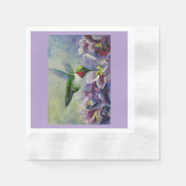 Hummingbird & Flowers Papper & Party Napkins Pappersservett