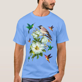 Hummingbird FlowersGift LoverWomen Manar Kids T Shirt