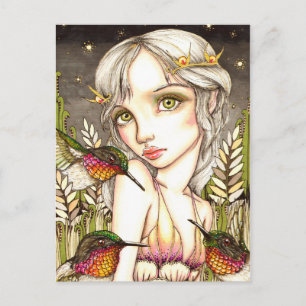 Hummingbird Flutter Vykort