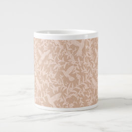 Hummingbird foliebeige jumbo mugg
