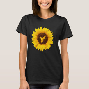 Hummingbird för kvinnor Manar Thornbill Solros Kär T Shirt