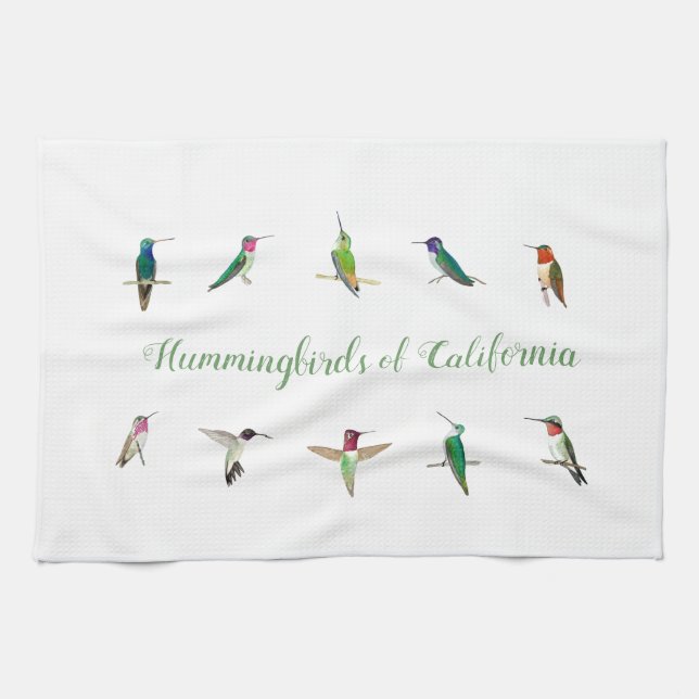 Hummingbird från California Kitchen Towel Kökshandduk (Horisontell)