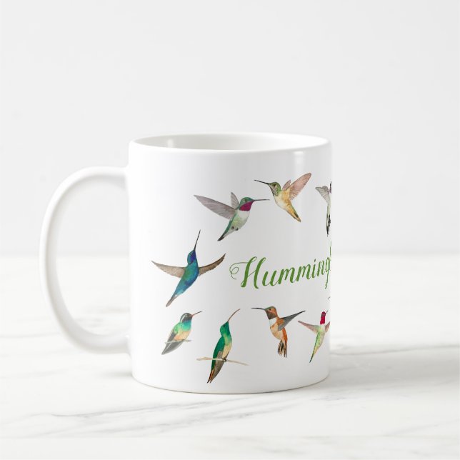 Hummingbird från Texas Kaffemugg (Vänster)